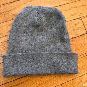 Essential Beanie Heather Grey Knit Cuffed Winter Skull Cap Hat